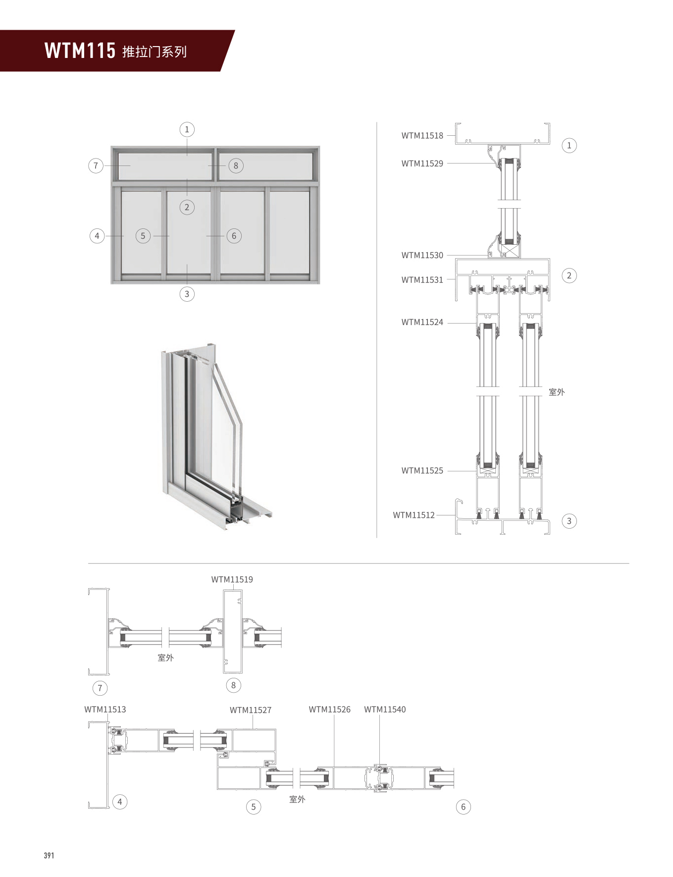 WTM115系列推拉门