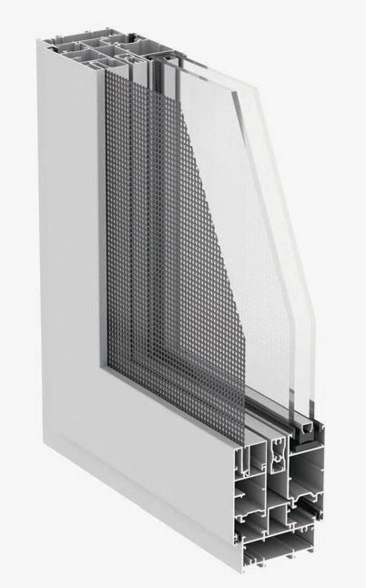 WPC67 integrated casement window with screen